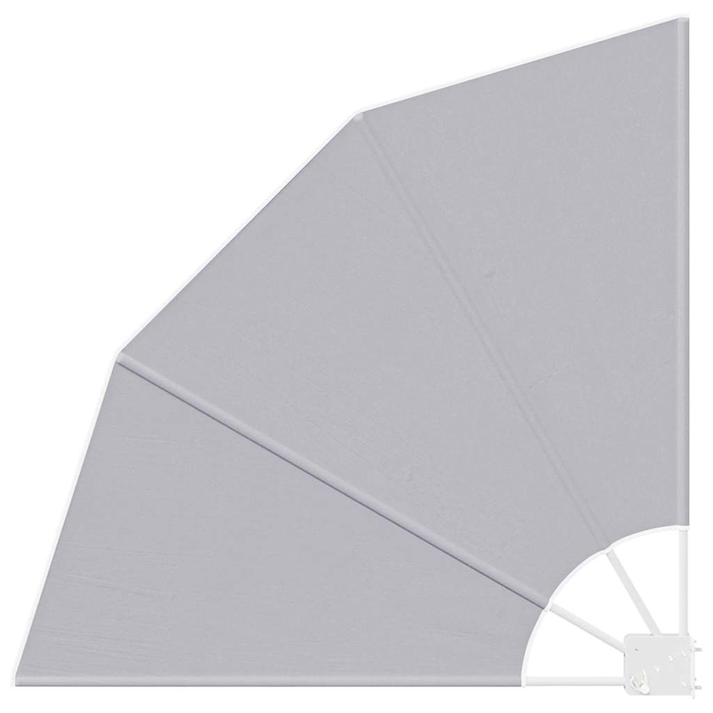 Balkon Sichtschutz 115 x 115 cm Polyester Grau