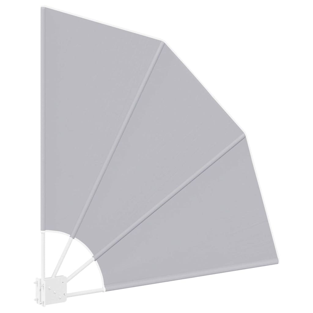 Balkon Sichtschutz 115 x 115 cm Polyester Grau