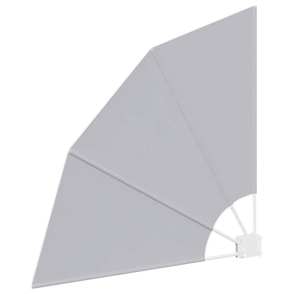Balkon Sichtschutz 115 x 115 cm Polyester Grau