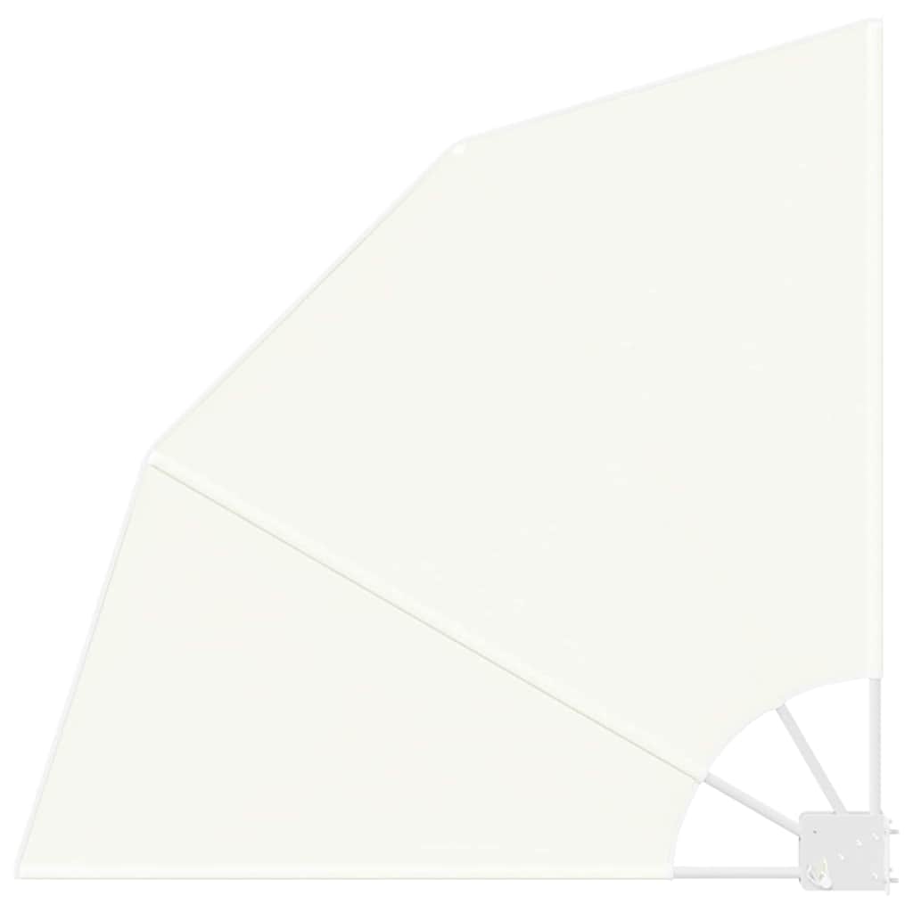 Balkon Sichtschutz 115 x 115 cm Polyester Creme