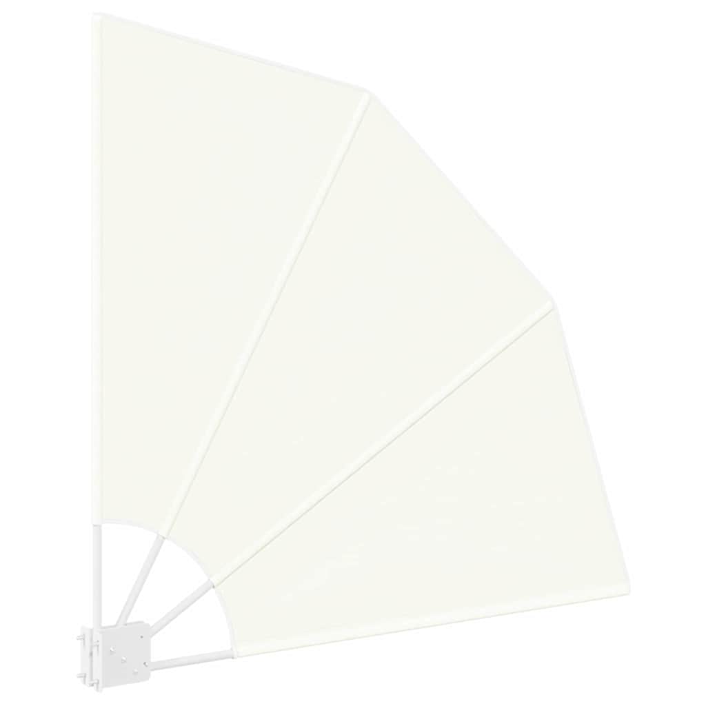 Balkon Sichtschutz 115 x 115 cm Polyester Creme