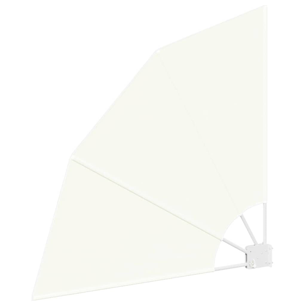 Balkon Sichtschutz 115 x 115 cm Polyester Creme