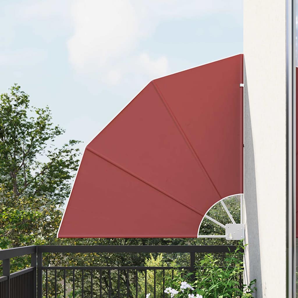 Balkon Sichtschutz 115 x 115 cm Polyester Terrakotta