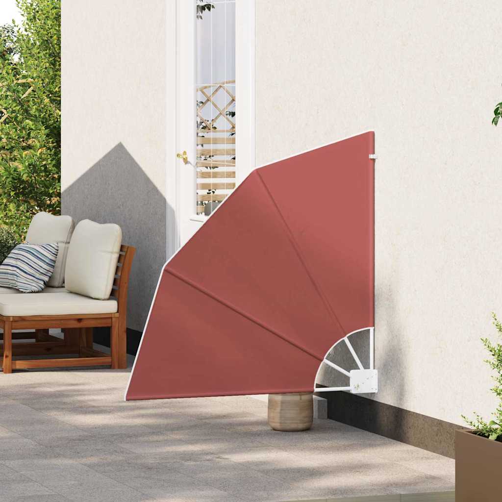 Balkon Sichtschutz 115 x 115 cm Polyester Terrakotta