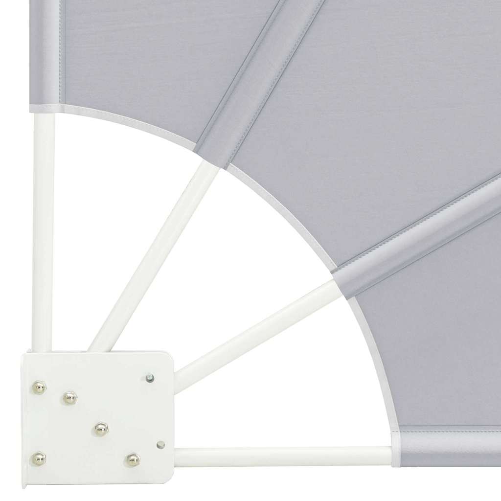 Balkon Sichtschutz 160 x 160 cm Polyester Grau
