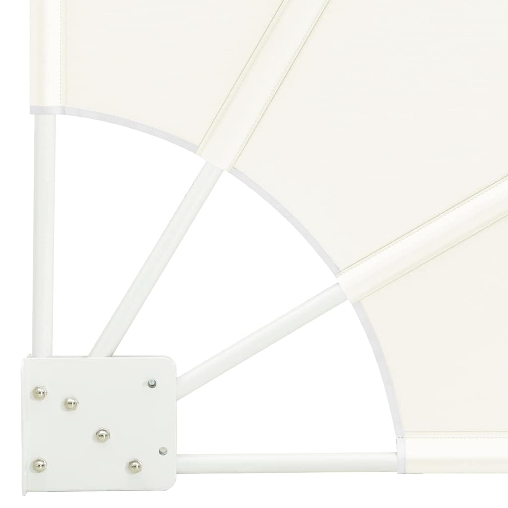 Balkon Sichtschutz 160 x 160 cm Polyester Creme