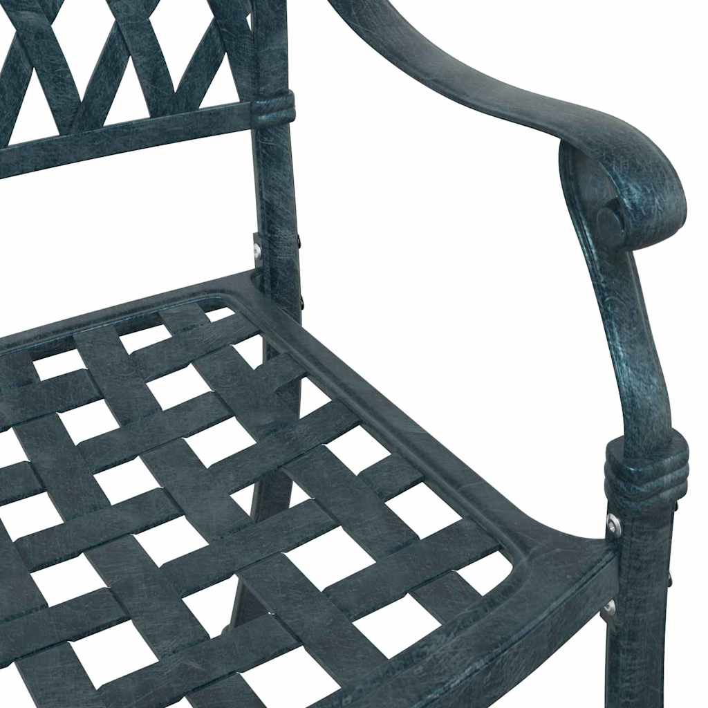 Gartentisch Set 3 pcs Grün Gussaluminium