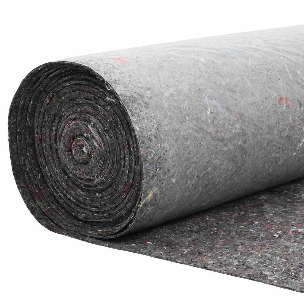 Teichvlies Grau 1 x 25 m Polyester und Baumwolle