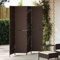 Raumteiler Braun 195 x 180 cm Poly-Rattan