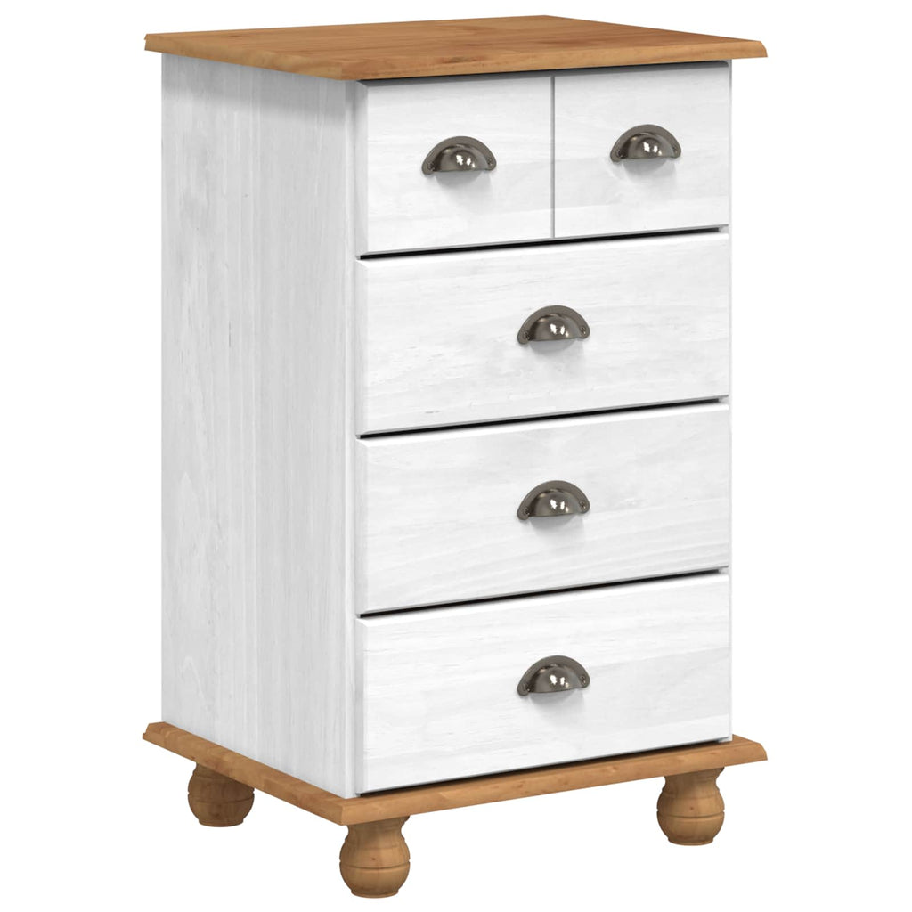 Schubladenkommode 5-Schublade ASKIM Weiß 48,5 x 40 x 79 cm