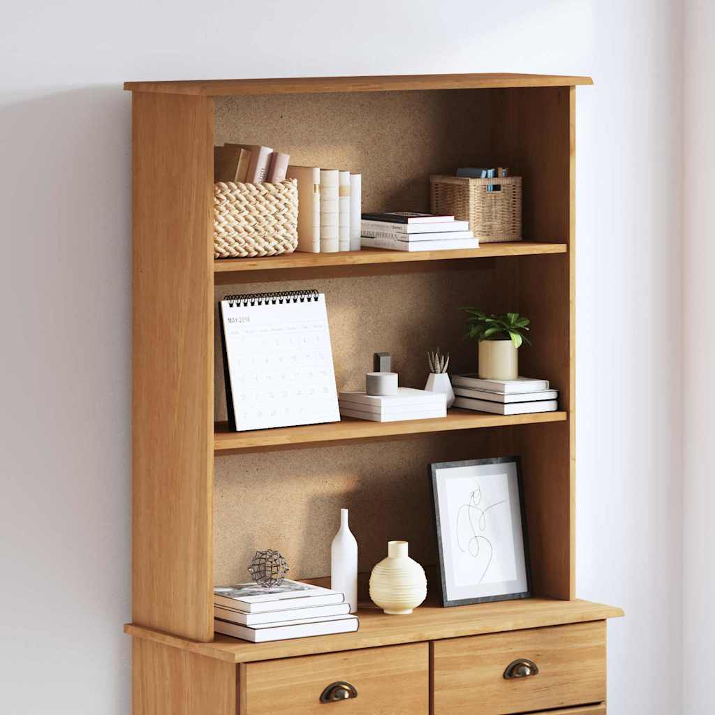 Hutch ASKIM 91 x 30 x 104 cm Massives Kiefernholz