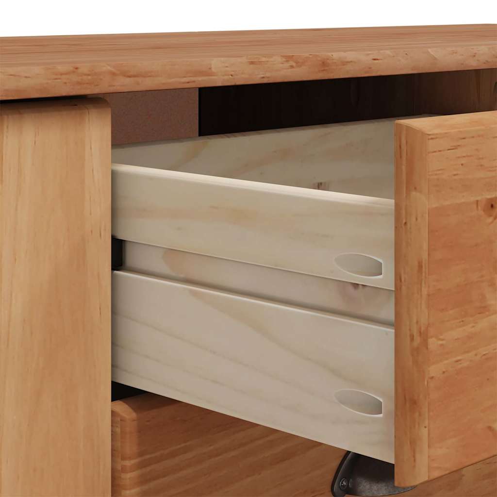Sideboard ASKIM 133,5 x 40 x 79 cm Massivholz Kiefer
