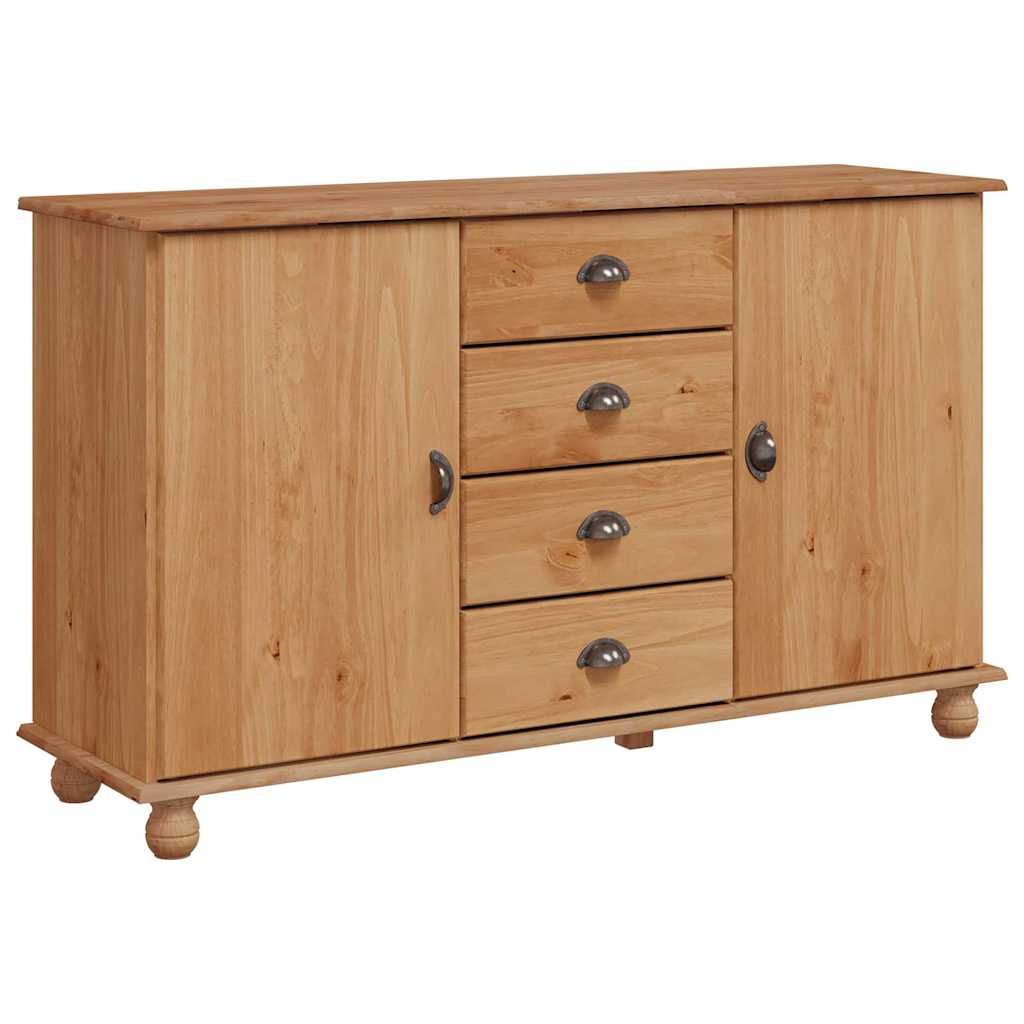 Sideboard ASKIM 133,5 x 40 x 79 cm Massivholz Kiefer