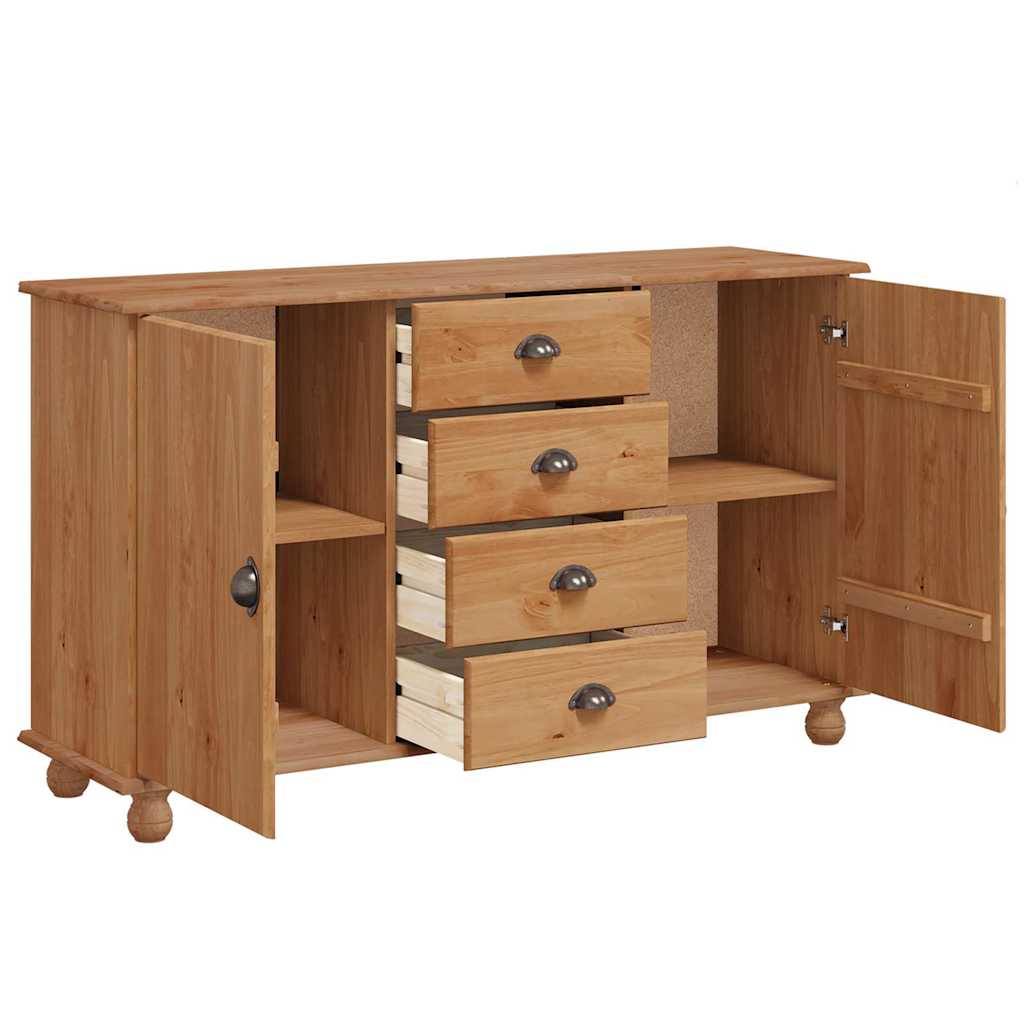 Sideboard ASKIM 133,5 x 40 x 79 cm Massivholz Kiefer