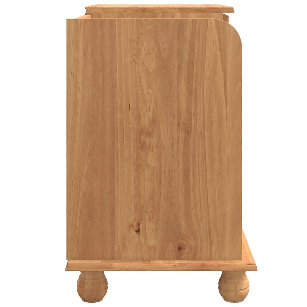 Sitzbank mit Stauraum mit Speicher ASKIM Braun 100 x 39 x 62 cm