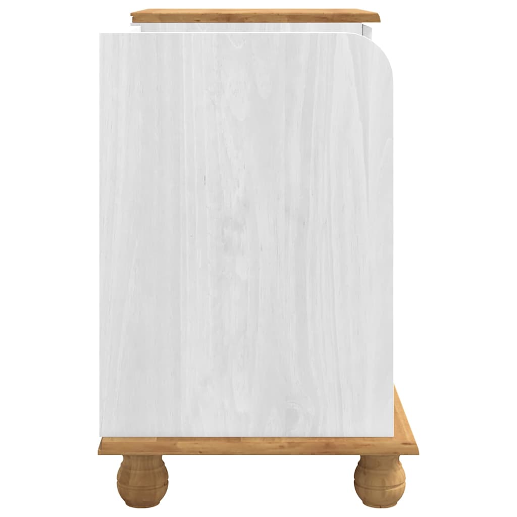 Sitzbank mit Stauraum mit Speicher ASKIM Weiß 100 x 39 x 62 cm