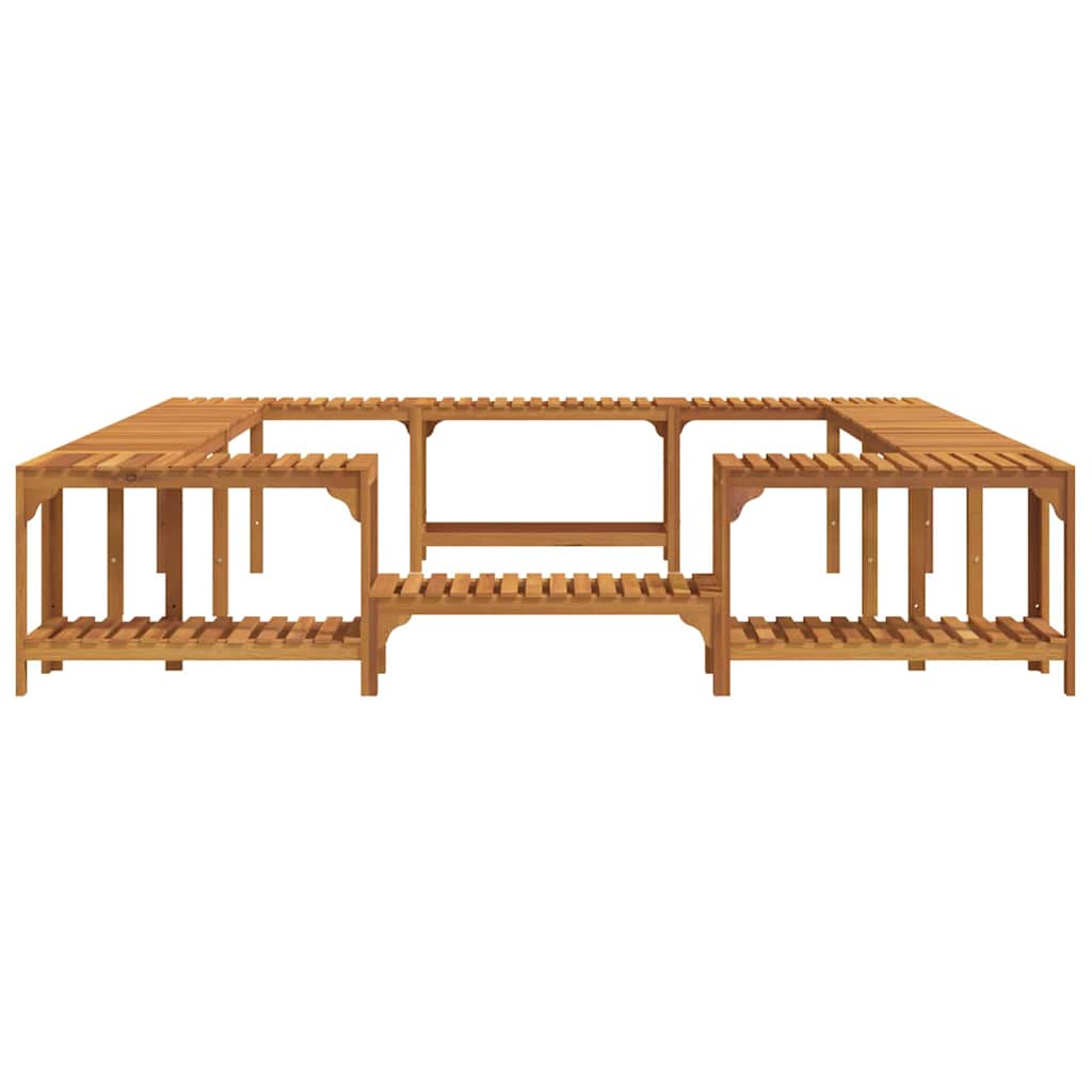 Whirlpool-Umrandung Braun 255 x 255 x 55,5 cm Massivholz Akazie