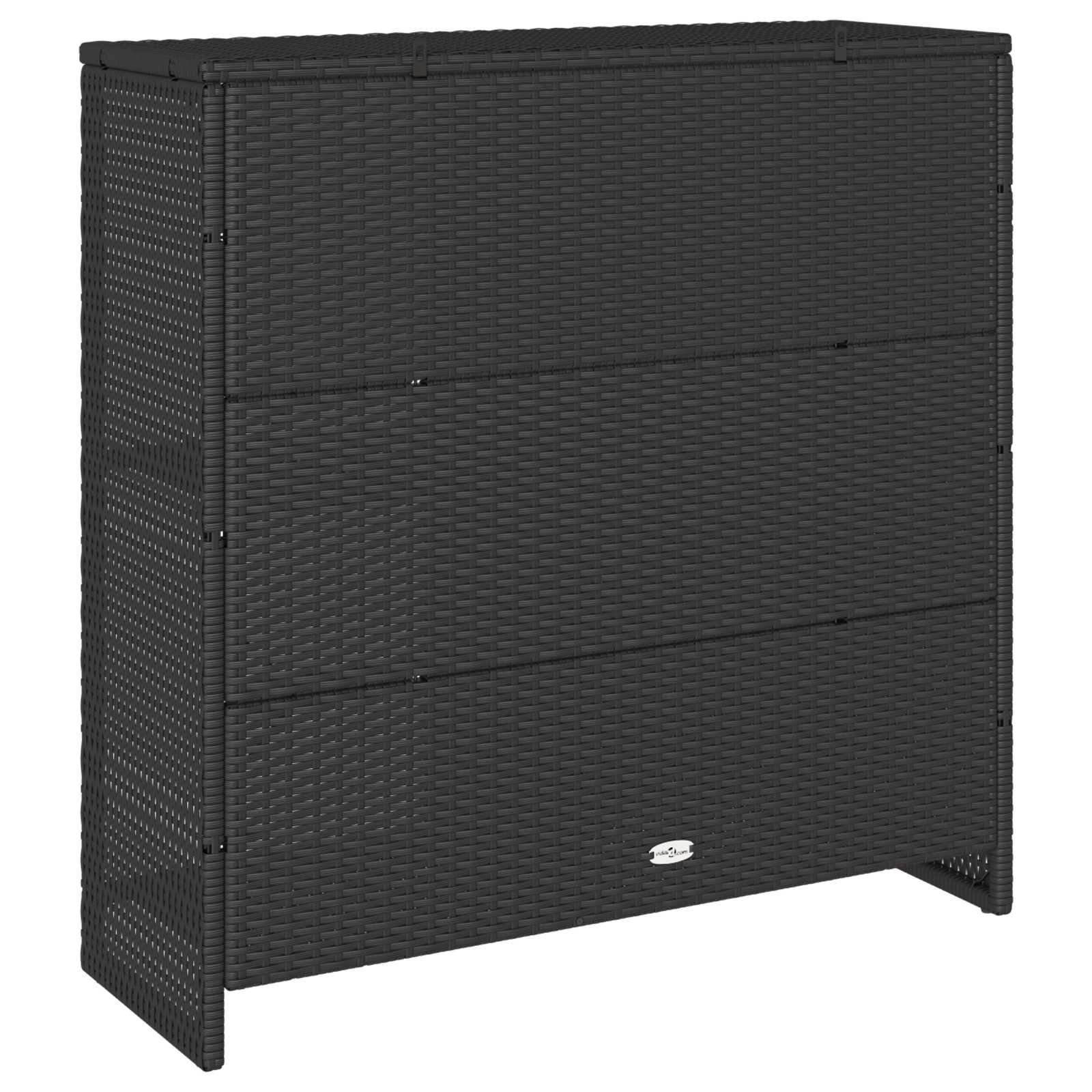 Aufbewahrungsschrank mit Regal Schwarz 100 x 36 x 102 cm Rattan