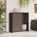 Aufbewahrungsschrank mit Regal Braun 100 x 36 x 102 cm Rattan