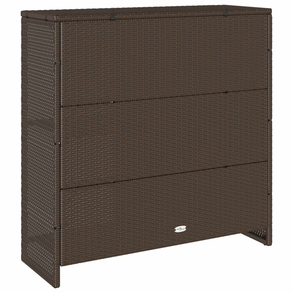 Aufbewahrungsschrank mit Regal Braun 100 x 36 x 102 cm Rattan