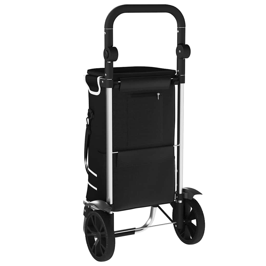 Einkaufswagen Schwarz 36,5 x 46,5 x 100,5 cm Oxford-stoff