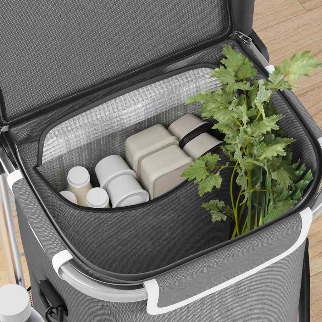 Einkaufswagen Grau 36,5 x 46,5 x 100,5 cm Oxford-stoff