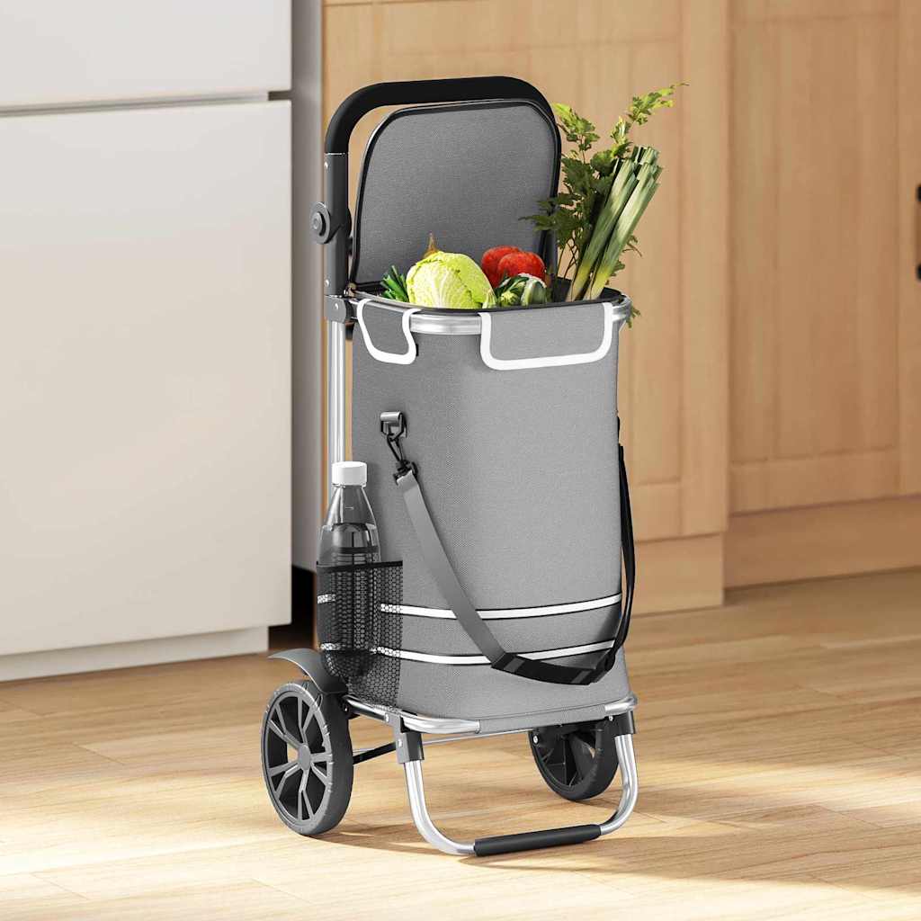 Einkaufswagen Grau 36,5 x 46,5 x 100,5 cm Oxford-stoff