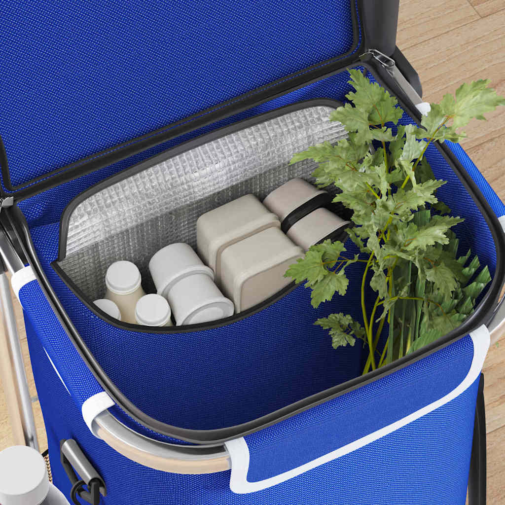 Einkaufswagen Blau 36,5 x 46,5 x 100,5 cm Oxford-stoff