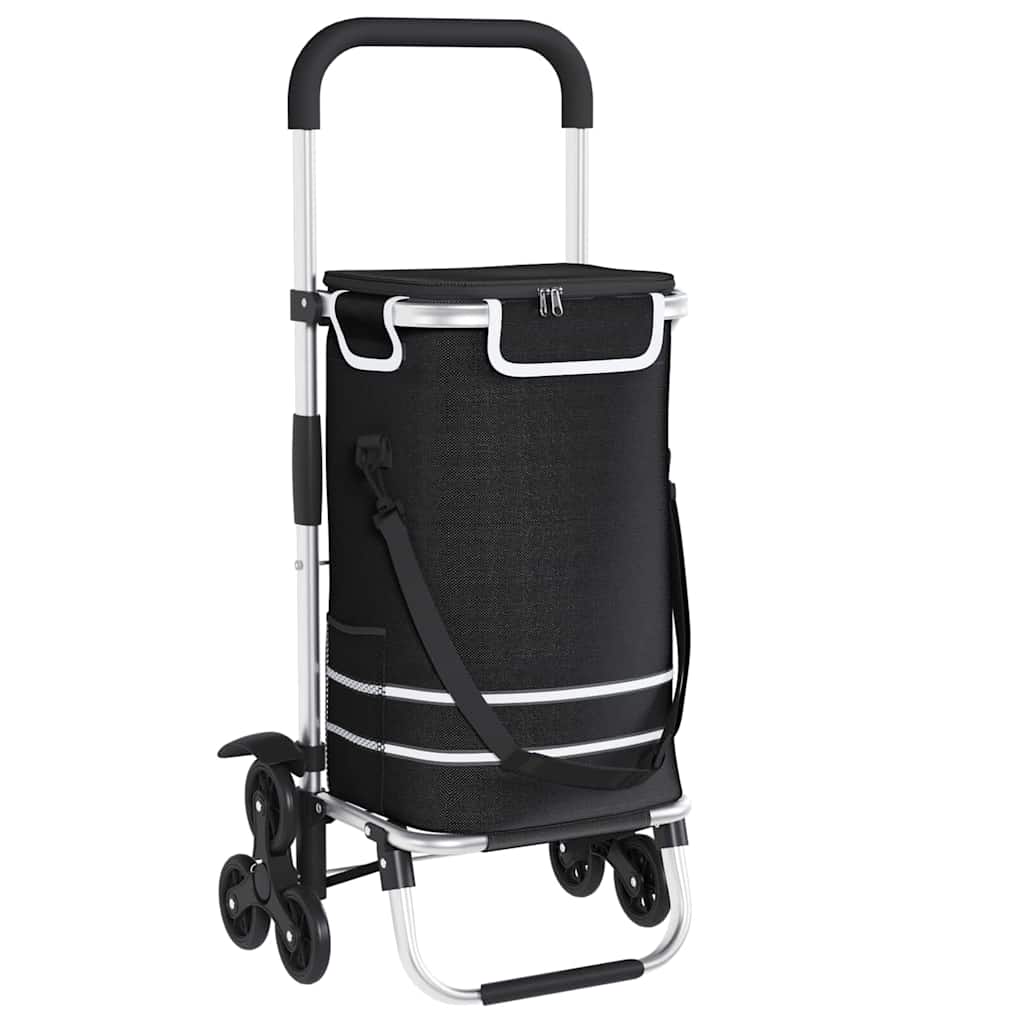 Einkaufswagen Schwarz 47 x 39 x 100,5 cm Oxford-stoff