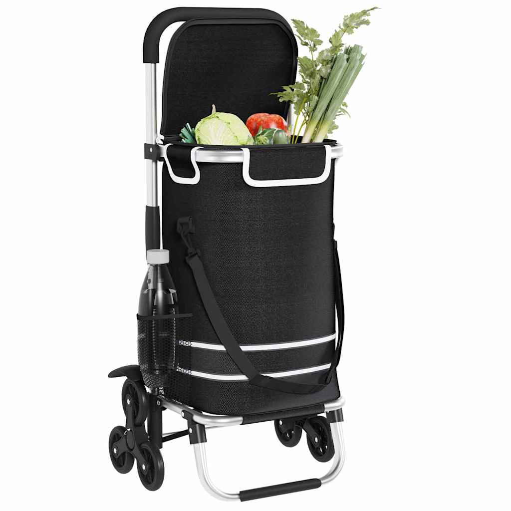 Einkaufswagen Schwarz 47 x 39 x 100,5 cm Oxford-stoff
