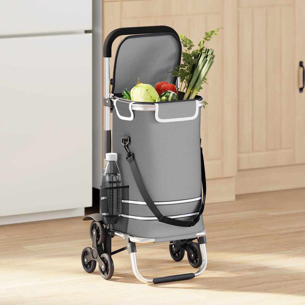 Einkaufswagen Grau 47 x 39 x 100,5 cm Oxford-stoff