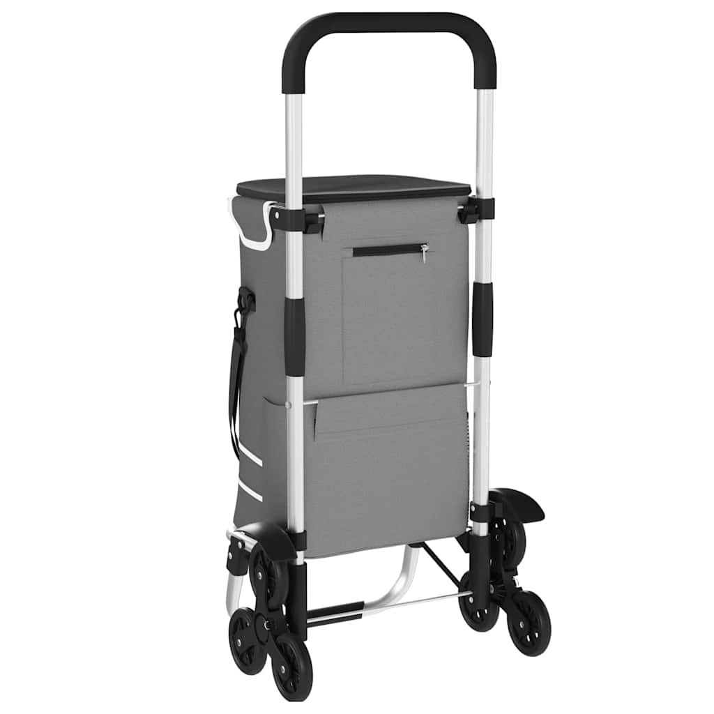 Einkaufswagen Grau 47 x 39 x 100,5 cm Oxford-stoff