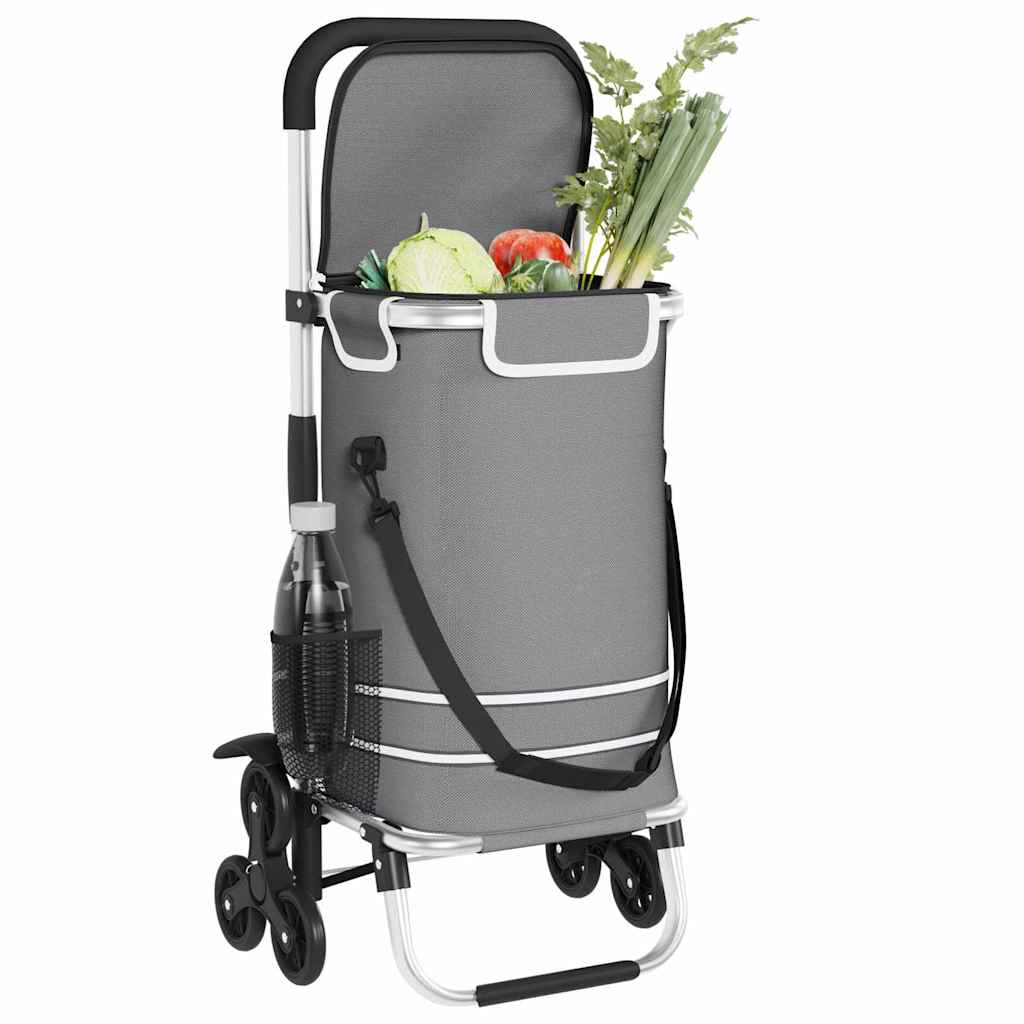 Einkaufswagen Grau 47 x 39 x 100,5 cm Oxford-stoff