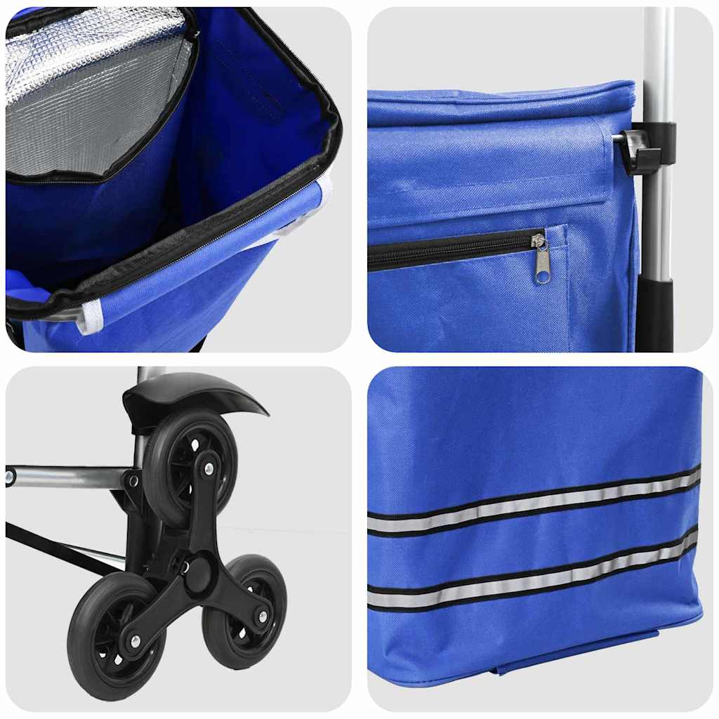 Einkaufswagen Blau 47 x 39 x 100,5 cm Oxford-stoff