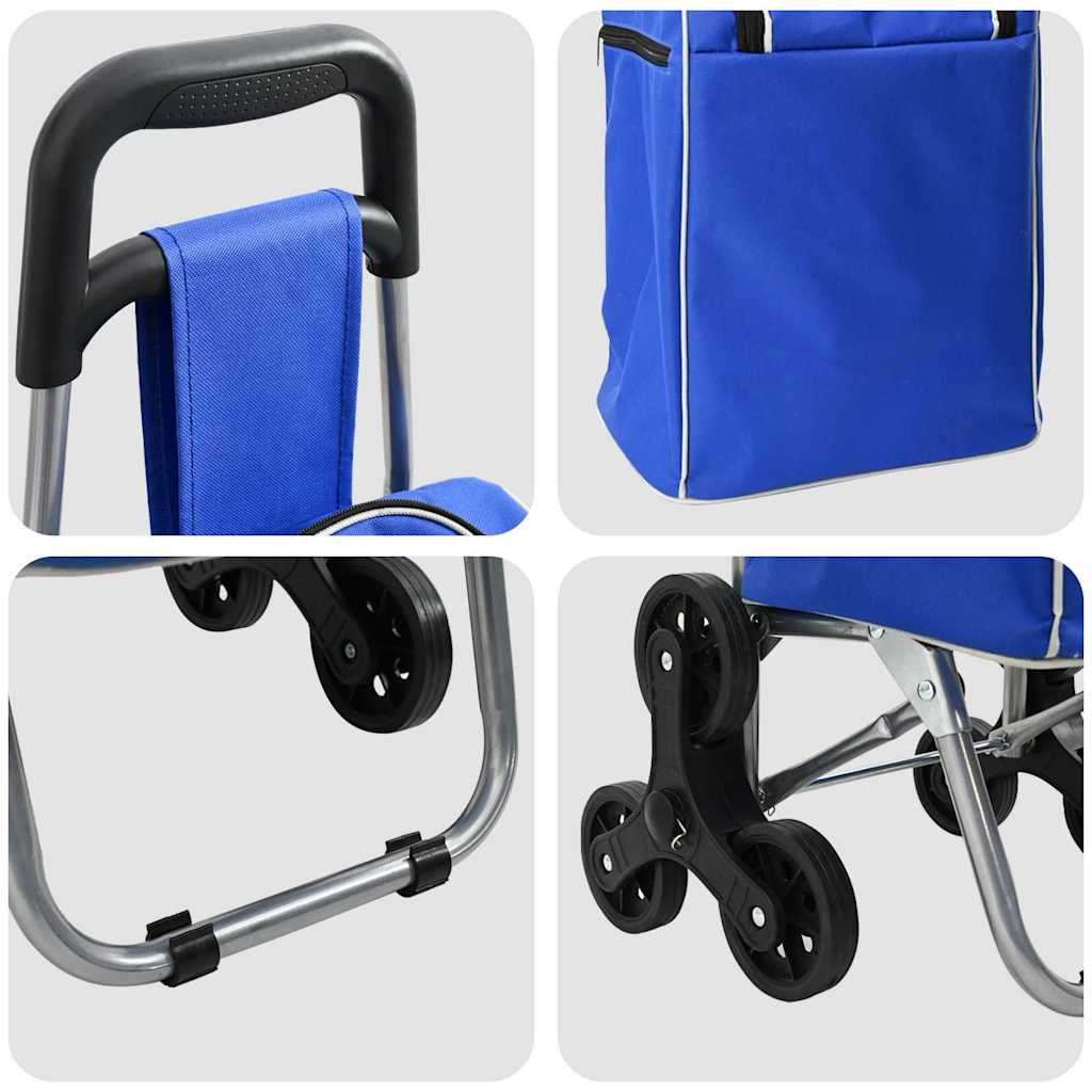 Einkaufswagen Blau 39,5 x 33 x 93 cm Oxford-stoff