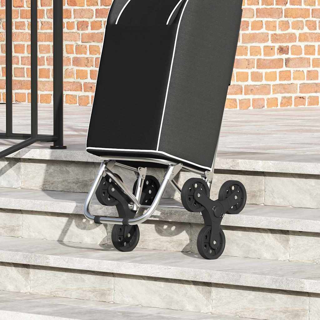 Einkaufswagen Schwarz 39,5 x 33 x 93 cm Oxford-stoff