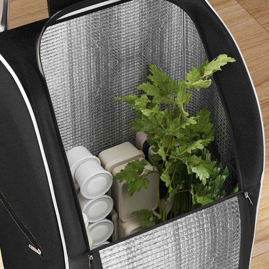 Einkaufswagen Schwarz 39,5 x 33 x 93 cm Oxford-stoff