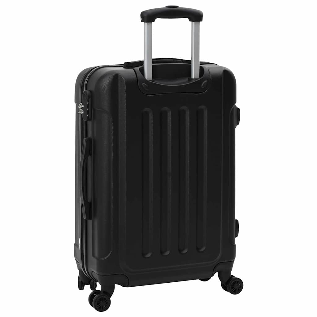 Koffer mit Schloss 3 pcs Schwarz 50 x 31 x 78 cm ABS Kunststoff
