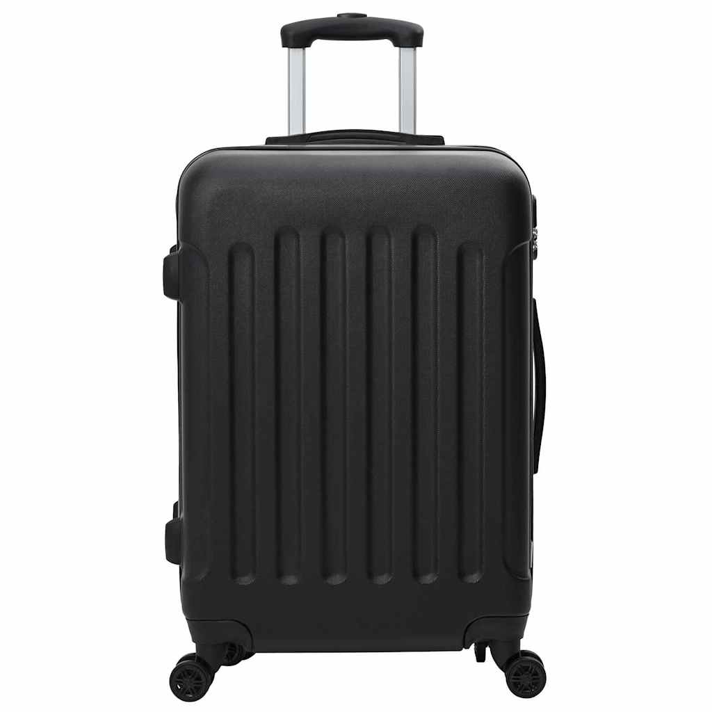 Koffer mit Schloss 3 pcs Schwarz 50 x 31 x 78 cm ABS Kunststoff