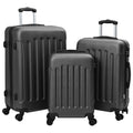 Koffer 3 pcs Dunkelgrau 50 x 31 x 78 cm ABS Kunststoff