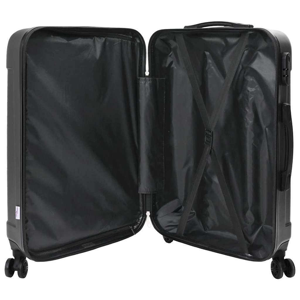 Koffer 3 pcs Dunkelgrau 50 x 31 x 78 cm ABS Kunststoff