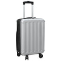 Koffer mit Schloss Silber 34 x 23 x 55,5 cm ABS Kunststoff