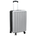 Koffer mit Schloss Silber 43 x 27 x 66 cm ABS Kunststoff