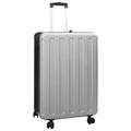 Koffer mit Schloss Silber 50 x 30 x 76 cm ABS Kunststoff