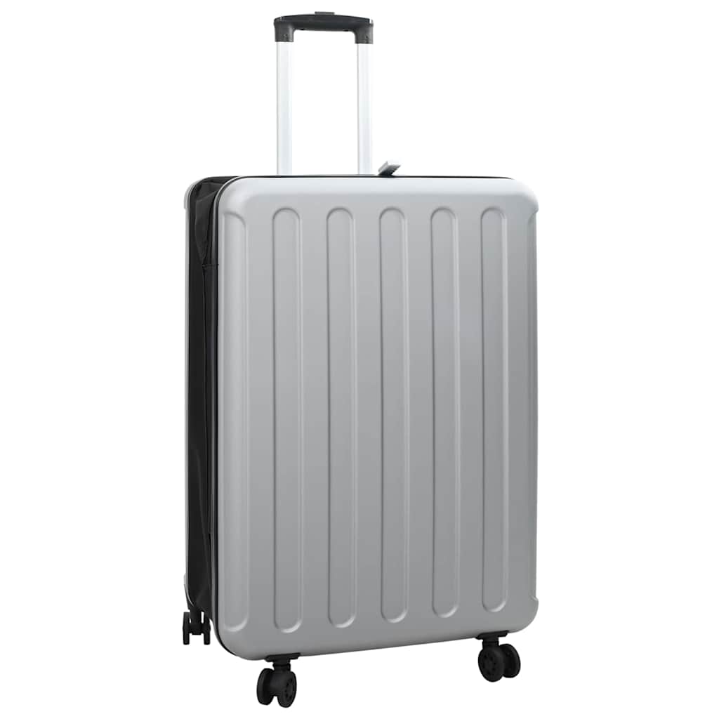 Koffer mit Schloss Silber 50 x 30 x 76 cm ABS Kunststoff