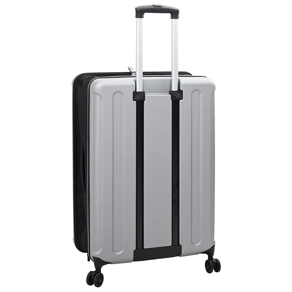 Koffer mit Schloss Silber 50 x 30 x 76 cm ABS Kunststoff