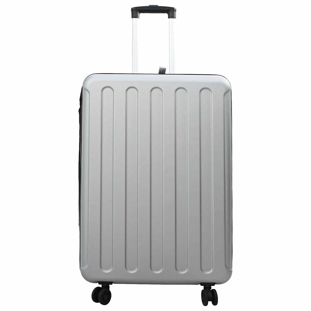 Koffer mit Schloss Silber 50 x 30 x 76 cm ABS Kunststoff