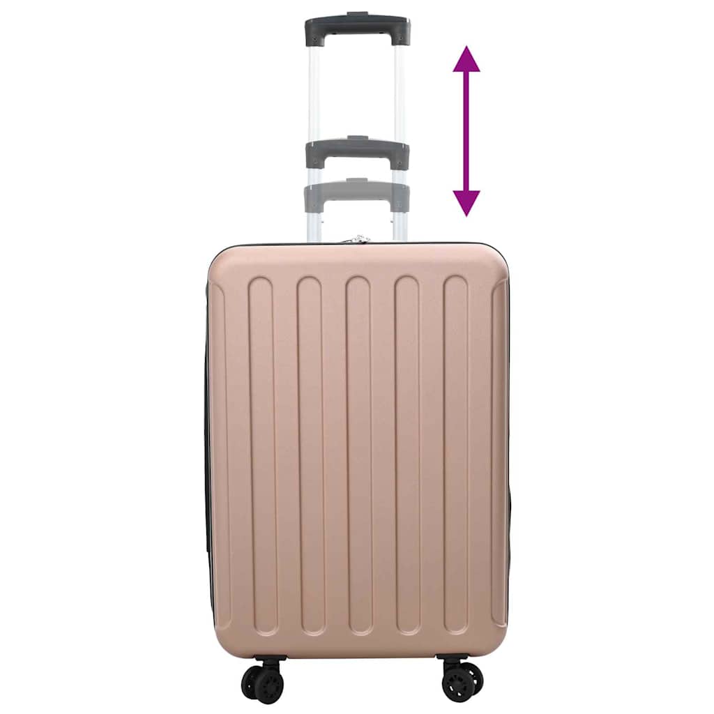 Koffer mit Schloss Roségold 43 x 27 x 66 cm ABS Kunststoff