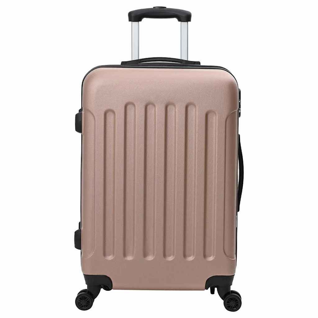Koffer 3 pcs Roségold 50 x 31 x 78 cm ABS Kunststoff