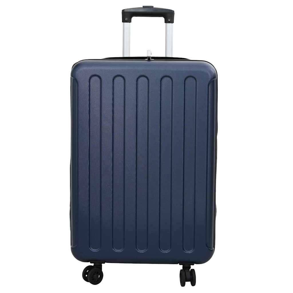 Koffer mit Schloss Dunkelblau 43 x 27 x 66 cm ABS Kunststoff